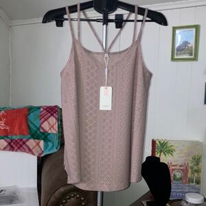 Crown & Ivy Lace Camisole - Soft Pink